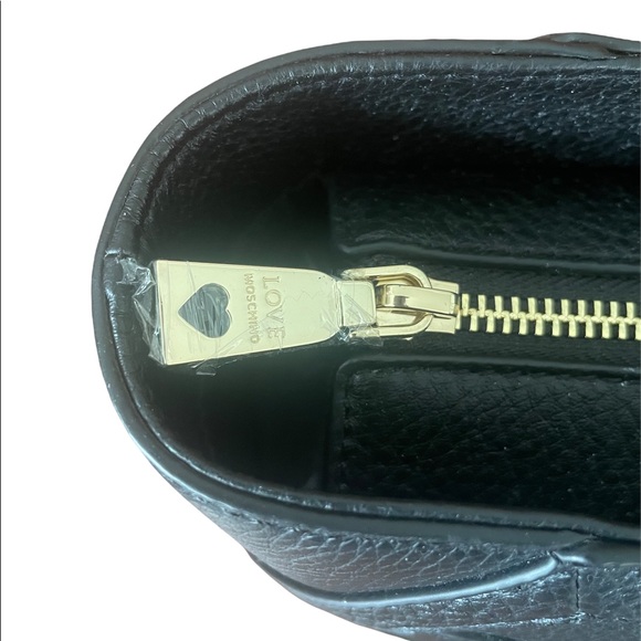 NEW!! ❤️ Love Moschino 100% Pebble Leather Studded Handbag/Purse - Picture 4 of 8